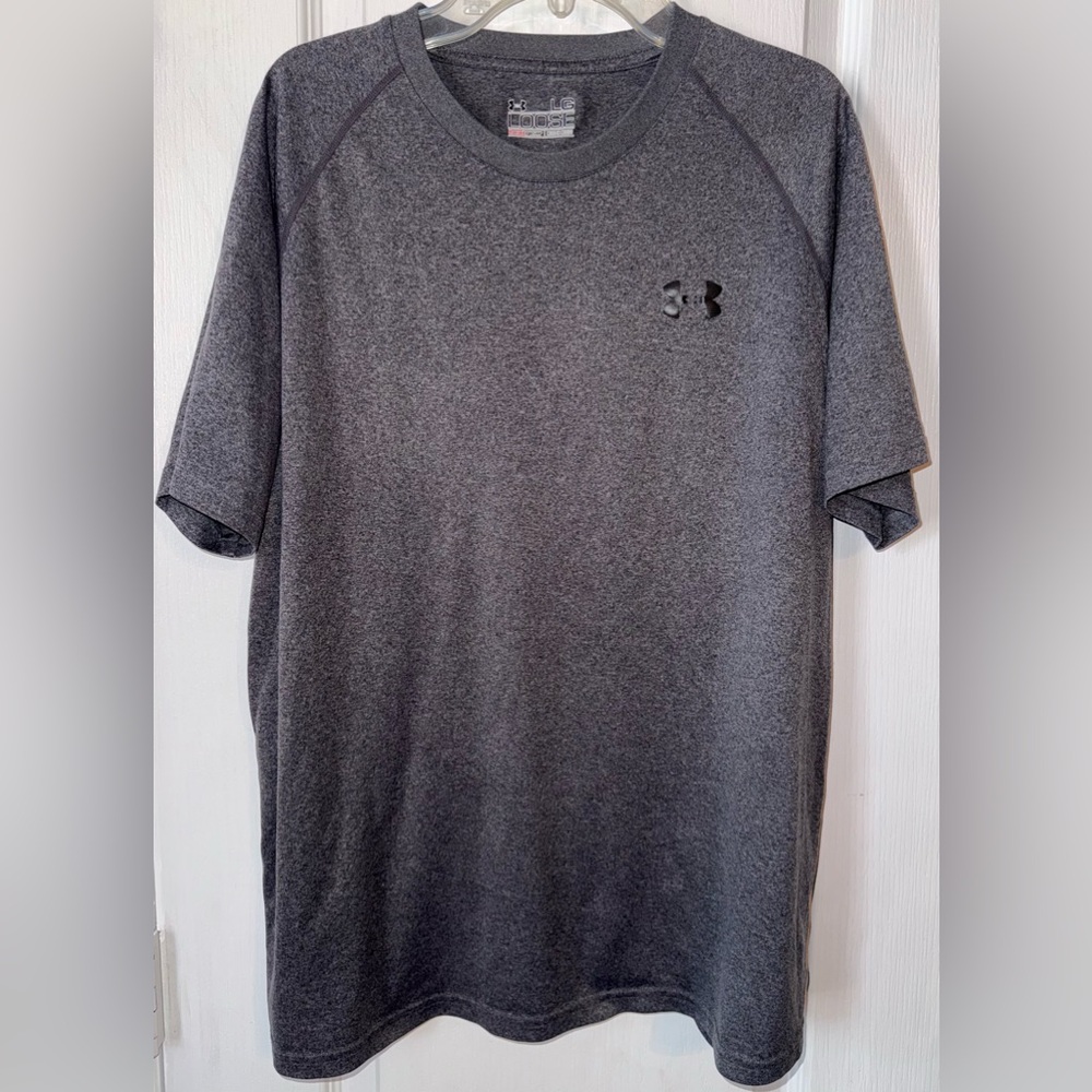 Under Armour Gray Athletic Workout T-Shirt Size L